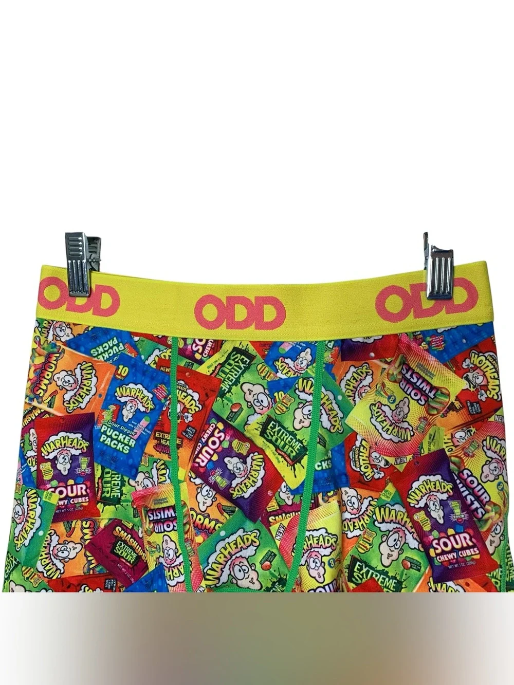 ODD NWOT Boxer Briefs Extreme Sour Warheads Candy Graphic Size S Novelty Print
